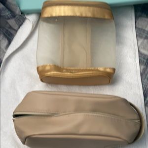 Arbonne Gold Bag and shaving kit bag